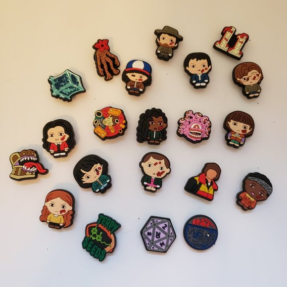 Stranger Things Croc Shoe Charm 21 Piece Lot - Picture 1 of 5